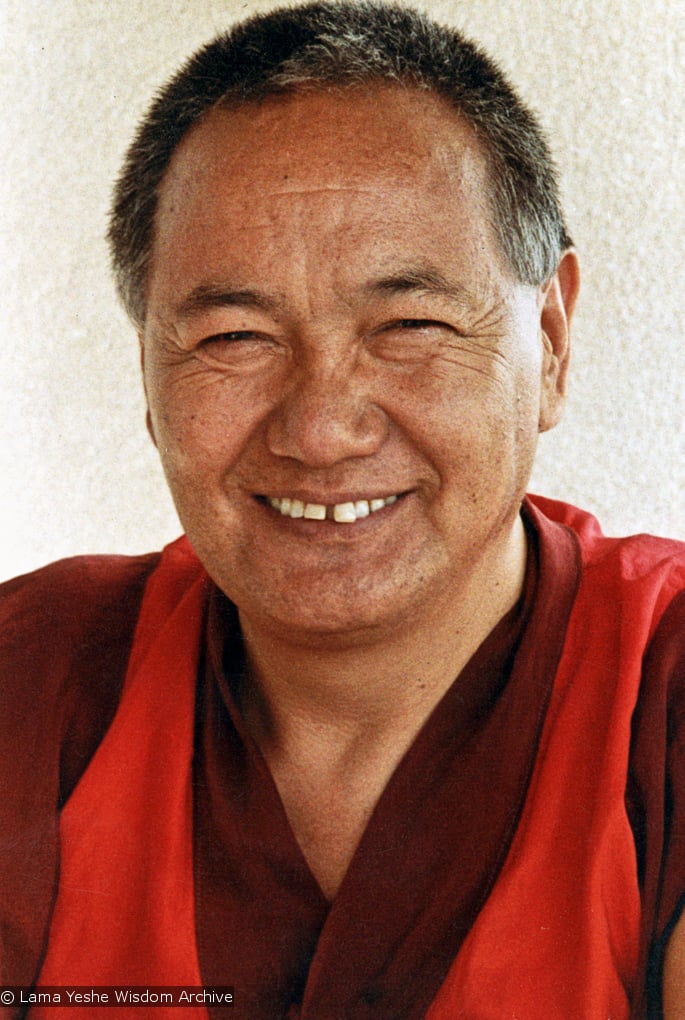 (07528_pr-2.psd) Portrait of Lama Yeshe, Geneva, Switzerland, 1983. Photos by Ueli Minder.