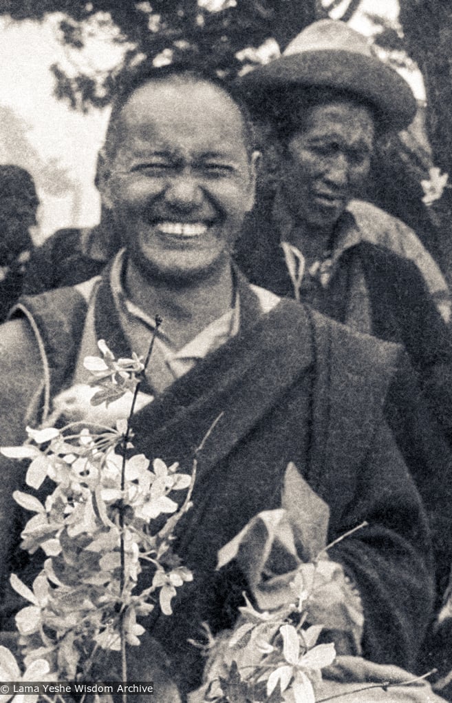 (07978_ng-3.psd) Lama Yeshe, Lawudo Retreat Center, Nepal, 1973.