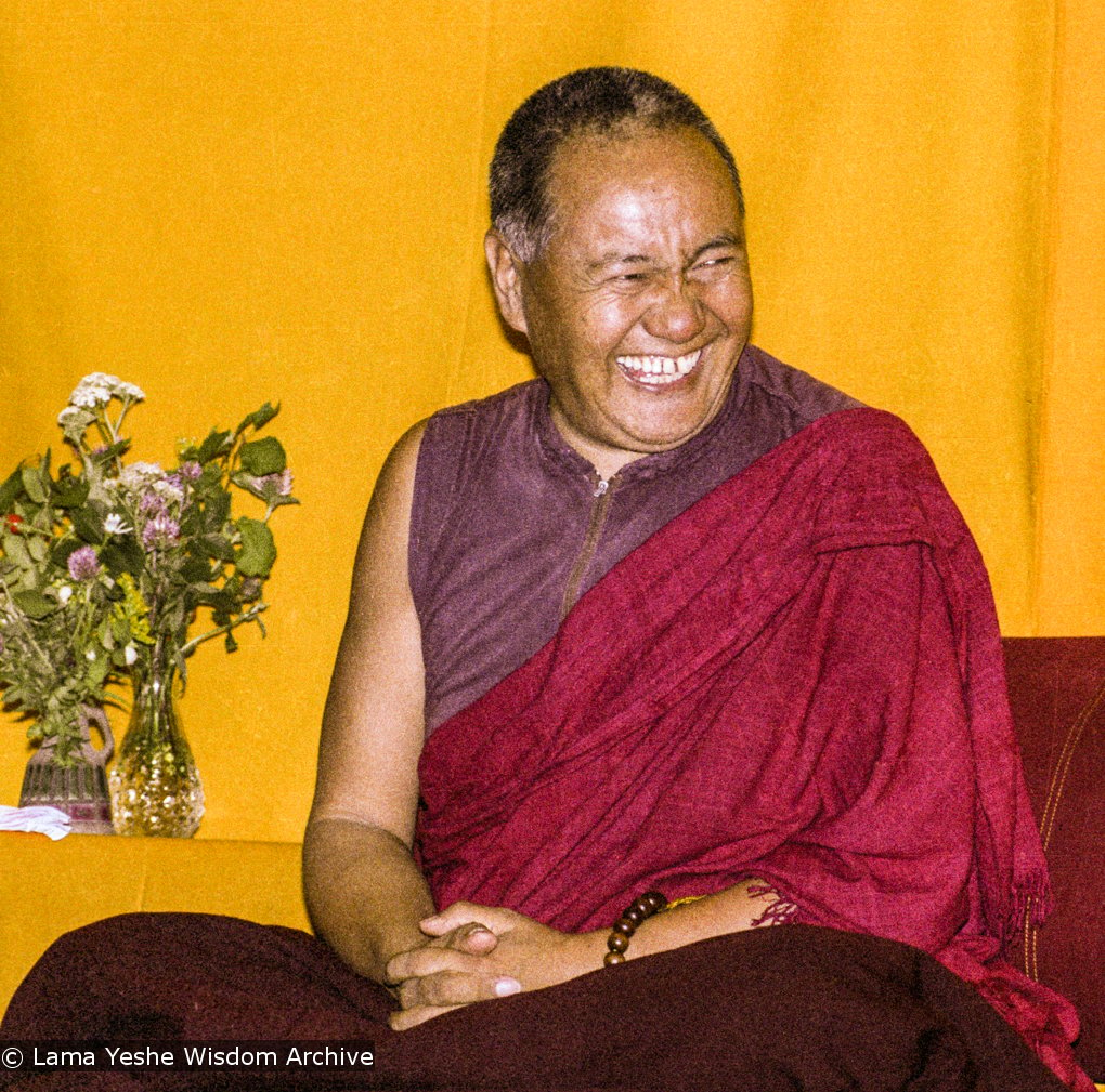 (17159_ng.TIF) Over one weekend at Barnens O on Vaddo in September of 1983, Lama Yeshe gave a meditation course which later was published in English called "Light of Dharma", translated into Swedish as "Lamas ljus". Photos by Holger Hjorth. You can read a transcript here: http://www.lamayeshe.com/index.php?sect=article&id=719