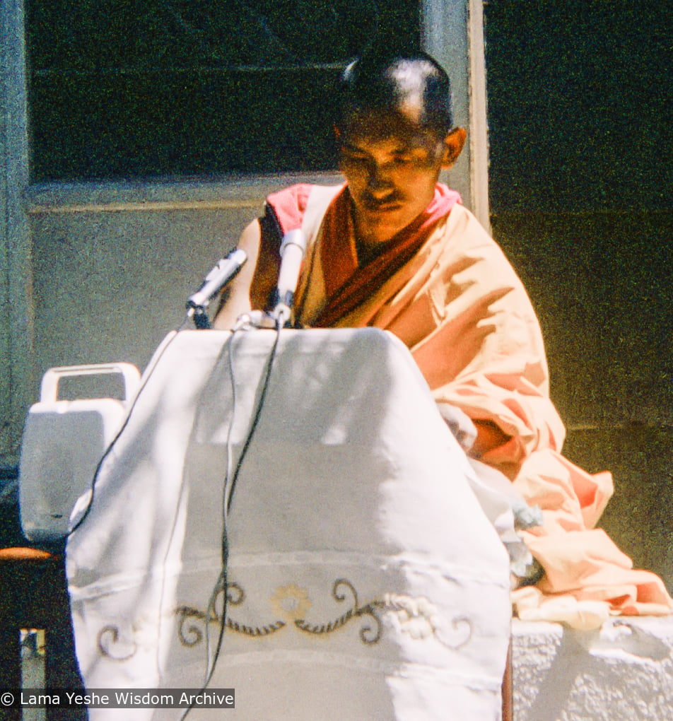 (17223_ng-3.TIF) Lama Zopa Rinpoche, Fair Lawn, NJ, 1974. Marty Bleyer (photographer)