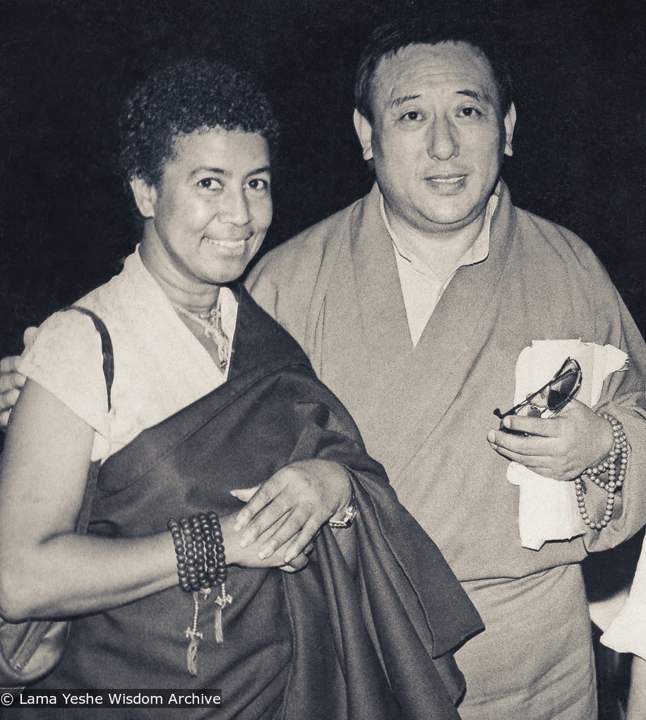 (21207_pr-3.psd) Max and Gelek Rimpoche at Second Dharma Celebration , Ashoka Hotel, New Delhi, India, 1982.