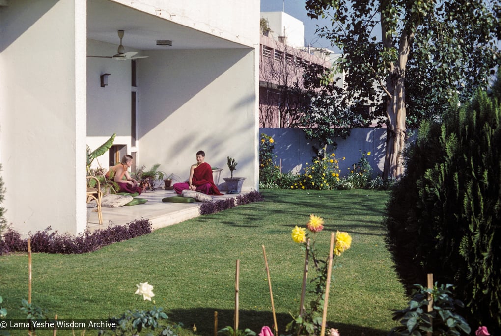 (30893_ud-3.jpg) Wendy Finster, Yeshe Khadro (Marie Obst), Tushita-Delhi, Shantiniketan, India, 1979.