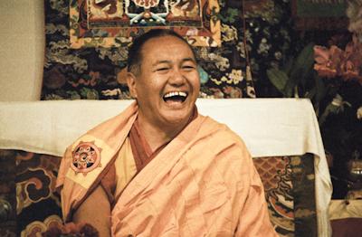 Lama Yeshe teaching at Vajrapani Institute, California, 1983. Photo: Carol Royce-Wilder.