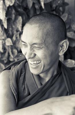 Lama Zopa Rinpoche in Tarzana, California, 1975. Photo: Carol Royce-Wilder. 