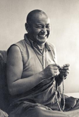 Lama Yeshe teaching at University of California, Santa Cruz, USA, 1978. Photo: Jon Landaw.