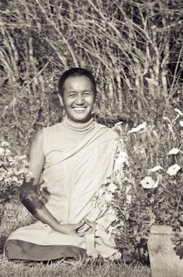 Lama Yeshe at Kopan Monastery, Nepal, 1971. Photo: Fred von Allmen.