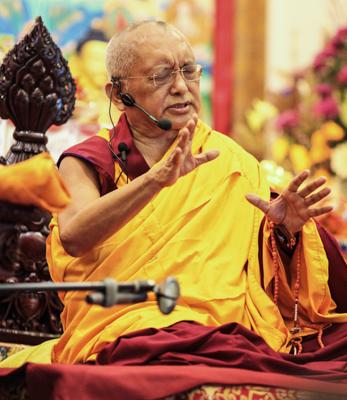 Click to view in our Image Gallery Lama Zopa Rinpoche teaching in Singapore, 2010. Photo: Tan Seow Kheng.