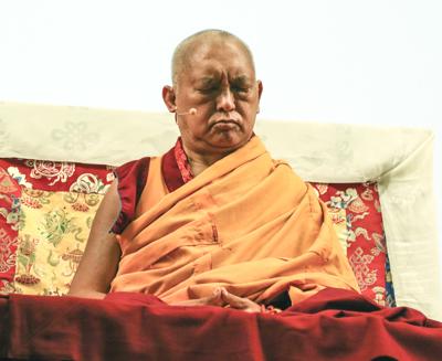 Rinpoche at Light of the Path 2014. Photo: Ven Thubten Kunsang