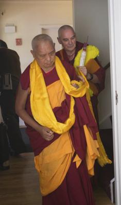 Rinpoche and Ven Roger at Kurukulla Center 2012. Photo: Cherrie Corey