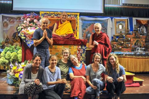 LYWA Staff at Light of the Path retreat, August 2016. Photo: Ven Sherab.