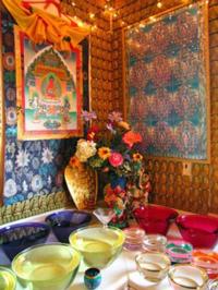 Amitabha thangka at Rinpoche's house