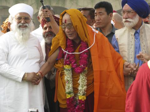 His Holiness the Dalai Lama in India. Photo: Fabrizio Pallotti.