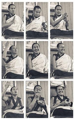 Lama Yeshe teaching at Lake Arrowhead, California, 1975. Photos by Carol Royce-Wilder.