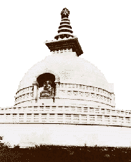 Rajgir, India, the site of the second turning of the Wheel of Dharma.