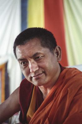 Lama Zopa Rinpoche, 1989. Photo by Ueli Minder.