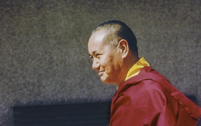 Lama Yeshe in Zurich, Switzerland, 1978. Photo: Ueli Minder.