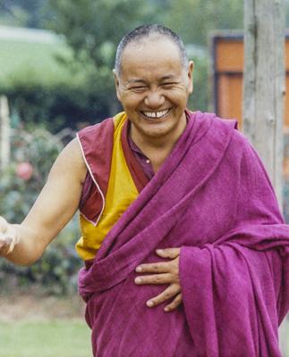 Click to view in our Image Gallery Lama Yeshe, Manjushri Institute, England, 1982.