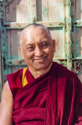 Lama Zopa Rinpoche in Taos, New Mexico, 1999. Photo: Lenny Foster. 