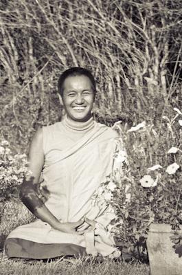 Click to view in our Image Gallery Lama Yeshe at Kopan Monastery, Nepal, 1971. Photo: Fred von Allmen.