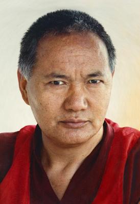 Portrait of Lama Yeshe, Geneva, Switzerland, 1983. Photo by Ueli Minder.