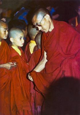 Michael Losang Yeshe with Lama Zopa Rinpoche at Kopan, 1973.