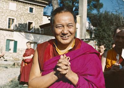 Lama Yeshe at Istituto Lama Tzong Khapa, Pomaia, Italy, 1983. Photo: Merry Colony.