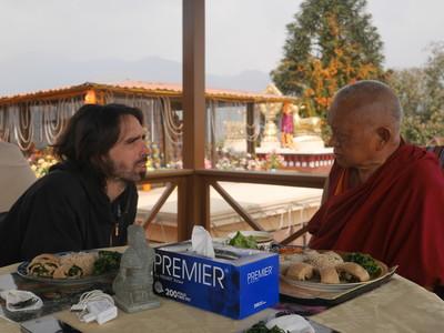 From the FPMT image collection Tenzin Ösel Hita and Lama Zopa Rinpoche at Kopan Monastery, Nepal, February 2016. Photo: Holly Ansett.