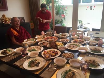 From the FPMT image collection Lama Zopa Rinpoche in Singapore, February 2016. Photo: Roger Kunsang.