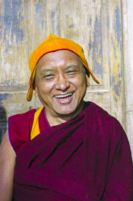 Lama Zopa Rinpoche in Taos, New Mexico, 1999. Photo: Lenny Foster.