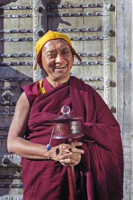 Lama Zopa Rinpoche, Taos, New Mexico, 1999. Photo: Lenny Foster. 