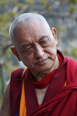 From the FPMT image collection Lama Zopa Rinpoche near Ajanta Caves, India, November 2008. Photo: Ven. Roger Kunsang.