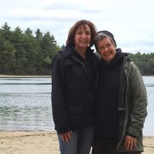 Jen Barlow and Megan Evart on Walden Pond 2015