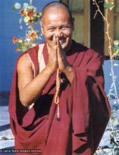 (00024_ud-3.jpg) Lama Yeshe, Tushita Retreat Centre, Dharamsala, India, 1973. Brian Beresford (photographer)