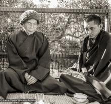 (06061_ng-3.psd) Thich Phuoc Huey with Lama Zopa Rinpoche, Queensland, Australia, 1980.