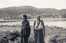 (07671_ng-3.psd) Lama Zopa Rinpoche and Lama Yeshe, Auckland, 1974.