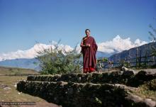 (15073_sl-2.psd) Lama Yeshe in Pokhara, west of Kathmandu. Photos by Max Mathews, 1970.