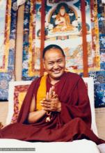 (15129_pr.psd) Lama Yeshe, Kopan Monastery, Nepal, 1980. Unknown photographer.