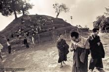 (15203_ng.psd) Lama Yeshe and Lama Zopa Rinpoche in group photos from the Fourth Meditation Course, Kopan Monastery, Nepal,1973