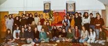 (17521_pr-3.psd) Lama Yeshe teaching a 5 day course on the Nature of Mind, Auckland, June, 1977. Ecie Hursthouse (donor)