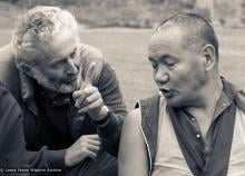 (24976_ng-3.jpg) Lama Yeshe with John Schwartz, Manjushri Institute, 1979. Robin Bath (photographer)