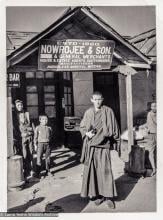 (39245_ng-3.psd) Anila Ann at Nowrojee’s store, Dharamsala, ca 1972. Peter Kedge (photographer)