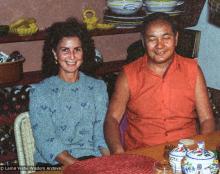 (39433_ng-3.tif) Joyce Petschek and Lama Yeshe, Casalone,  Italy, 1983.