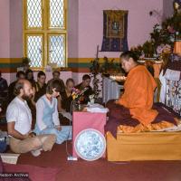 (03479_ng-3.JPG) Jan Paul and Margot Kool being married to Lama Yeshe, Manjushri Institute, England, 1978.