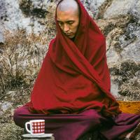 (04173_sl-3.psd) Lama Zopa Rinpoche, Mende, Nepal, 1978. Ueli Minder (photographer)