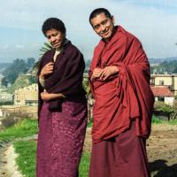 (05841_ng-3.jpg) Max Mathews and Lama Zopa Rinpoche, Aptos, California, 1984. Åge Delbanco (photographer)