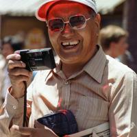 (05935_ng-3.jpg) Lama Yeshe at the San Francisco Gay Pride parade, San Francisco, California, 1983. Åge  Delbanco (photographer)