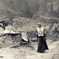 (07626_pr-2.psd) Lama Yeshe on the road to  Lawudo Retreat Centre, Nepal, 1973.