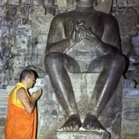 (07996_ng-3.psd) Lama Yeshe at Borobodur, Java, 1979.