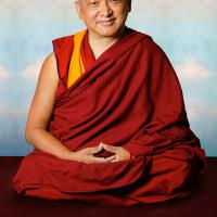 Click to view in our Image Gallery (10546_ud.psd) Portrait of Kyabje Lama Zopa Rinpoche taken in Portland, Oregon by John Berthold, 2006.