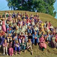 (12610_ng-2.psd) Group photo from the 8th Meditation Course at Kopan Monastery, Nepal, 1975.